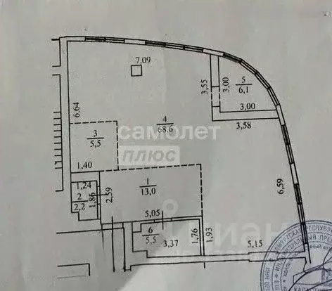 Свободной планировки кв. Удмуртия, Ижевск ул. Карла Маркса, 259 (100.9 ... - Фото 1