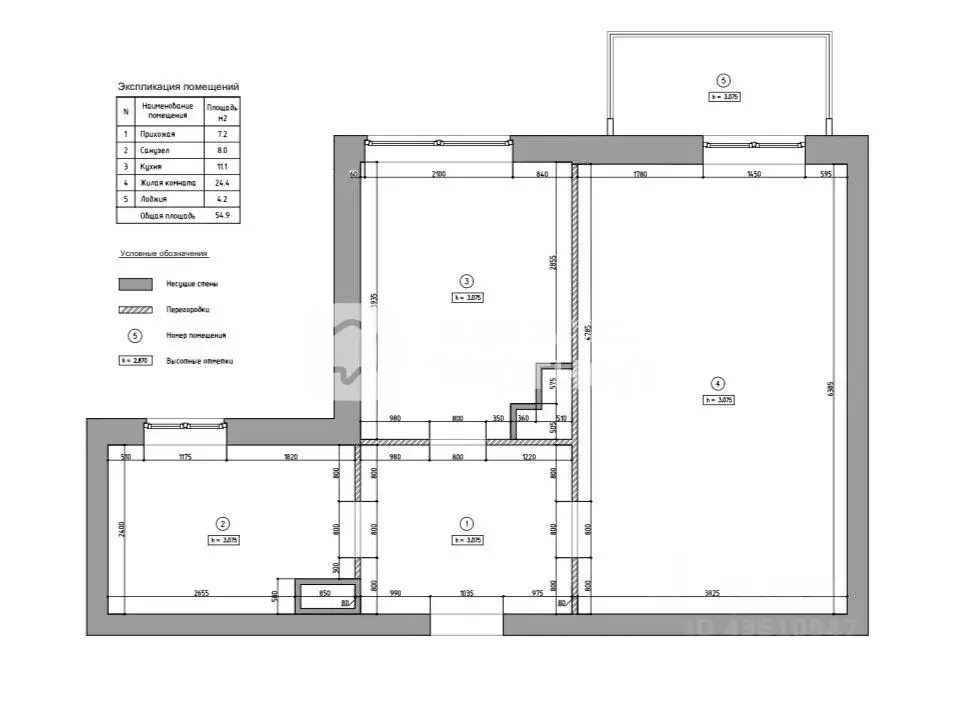 1-к кв. Санкт-Петербург Петровский просп., 11к3 (51.0 м) - Фото 2