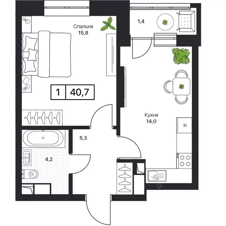 1-к кв. Московская область, Пушкино Пушкино Град жилой комплекс, к2 ... - Фото 1