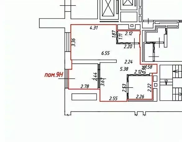 Помещение свободного назначения в Москва пер. Любучанский, 1к4 (43 м) - Фото 2
