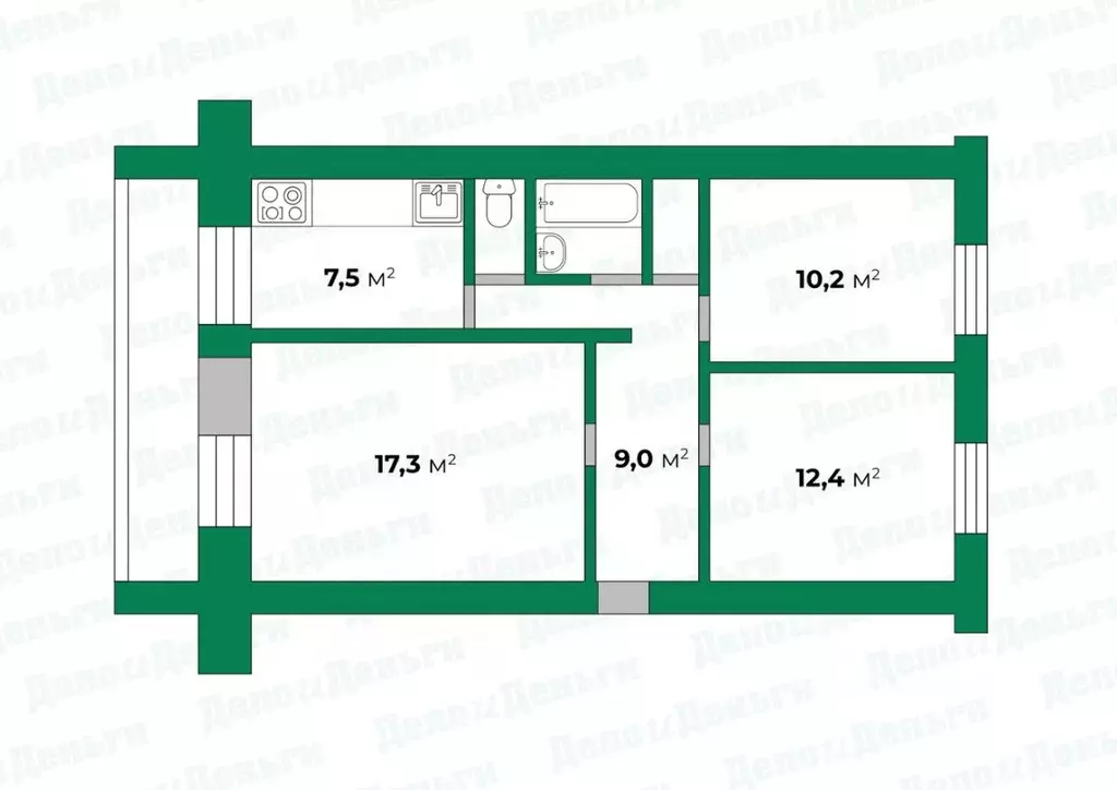 3-к кв. Кировская область, Киров ул. Дружбы, 11 (59.0 м) - Фото 1