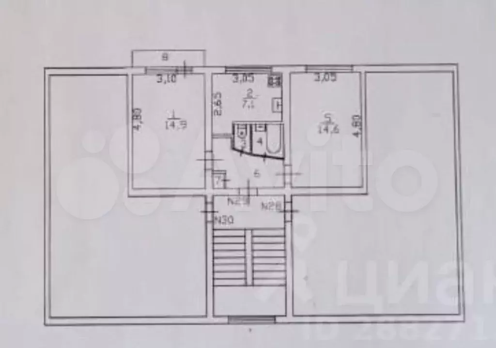 2-к. квартира, 44 м, 4/5 эт. - Фото 0