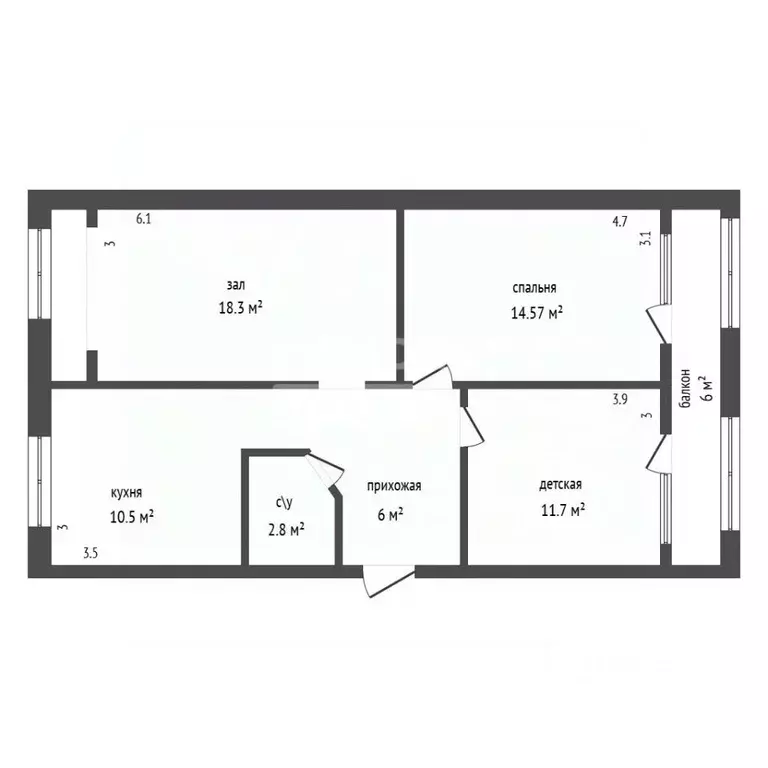 3-к кв. Дагестан, Дербент ул. Расулбекова, 15 (70.0 м) - Фото 2