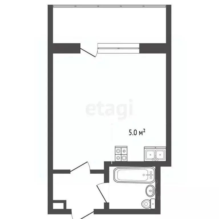 1-к кв. Тюменская область, Тюмень Олимпийская ул., 34 (13.3 м) - Фото 1