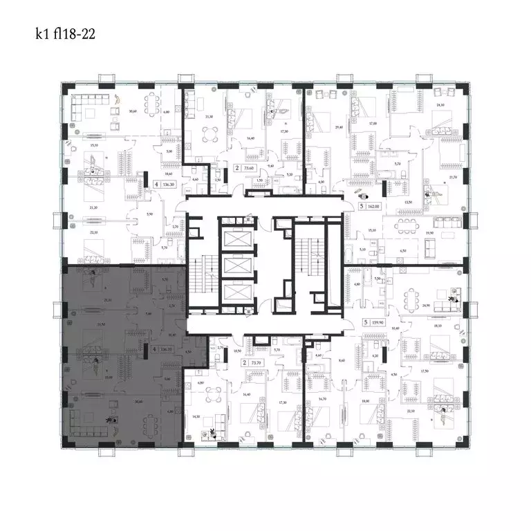 4-комнатная квартира: Москва, проспект Андропова, 9/1 (136.1 м) - Фото 2