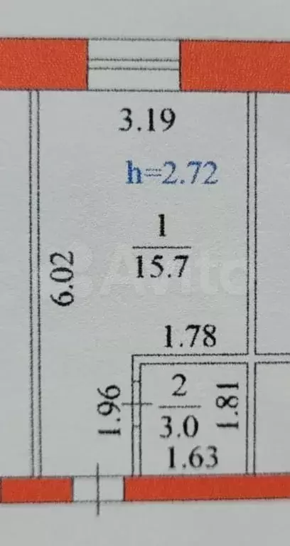 Квартира-студия, 19 м, 2/3 эт. - Фото 0