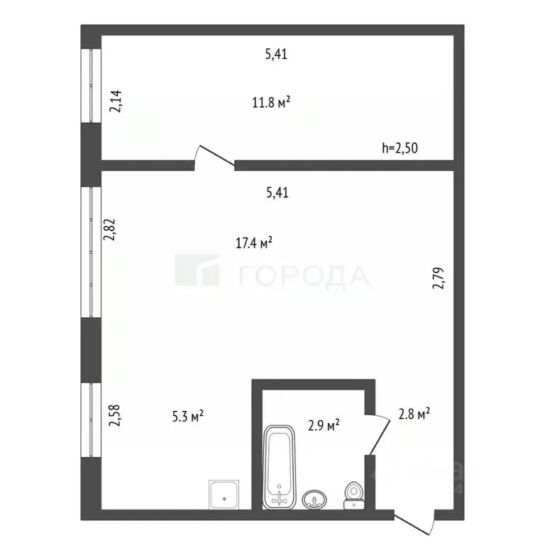 2-к кв. Алтайский край, Барнаул просп. Ленина, 99 (40.0 м) - Фото 2