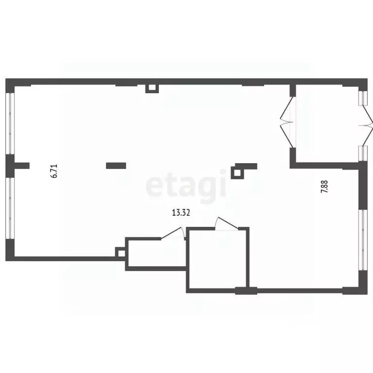 Помещение свободного назначения в Москва бул. Скандинавский, 23к1 (97 ... - Фото 2