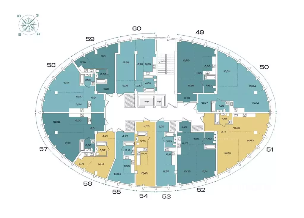 2-к кв. Иркутская область, Иркутск Октябрьский округ, Звезды жилой ... - Фото 2