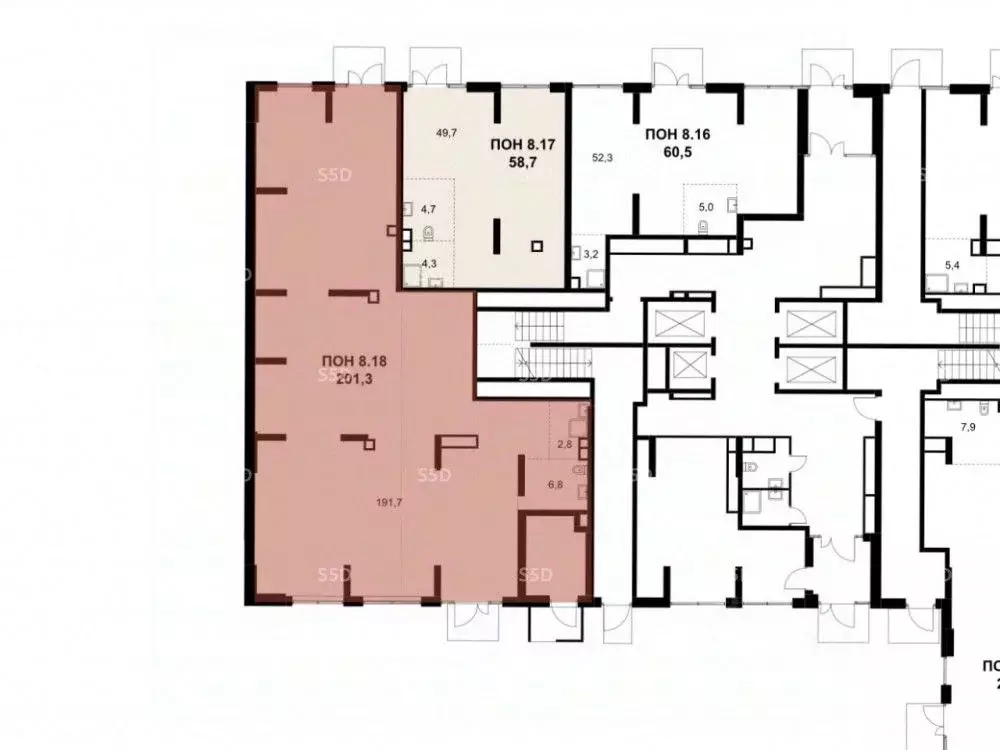Торговая площадь в Москва 1-й Измайловский жилой комплекс, к4 (201 м) - Фото 2
