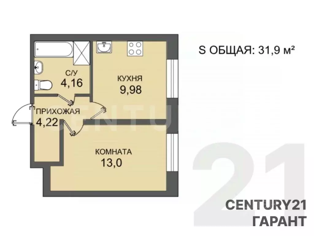 1-к кв. Санкт-Петербург, Санкт-Петербург, Колпино ул. Севастьянова, ... - Фото 2