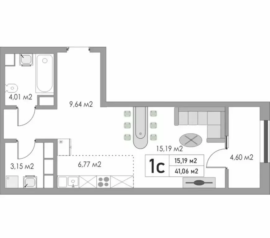 Квартира-студия: Оренбург, Яицкая улица, 9 (41.06 м) - Фото 1