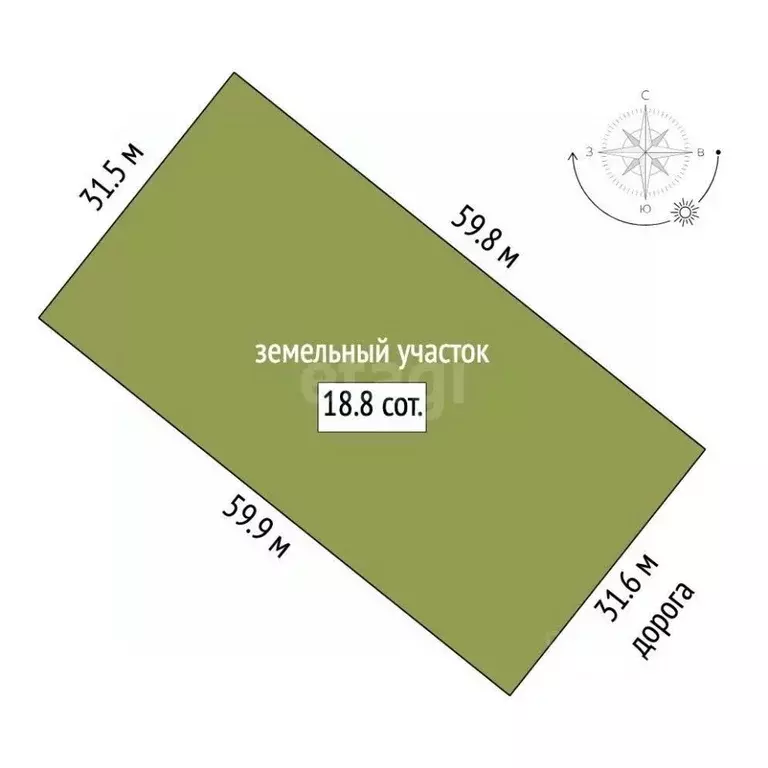 Участок в Челябинская область, Сосновский муниципальный округ, Жилая ... - Фото 2