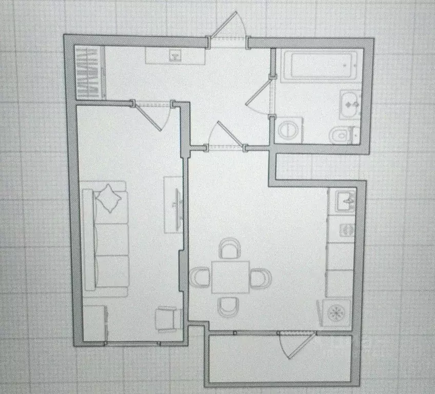 1-к кв. Москва Новохорошевский проезд, 5 (30.4 м) - Фото 2