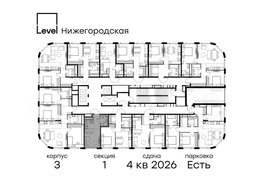 Квартира-студия, 21,8 м, 37/37 эт. - Фото 1