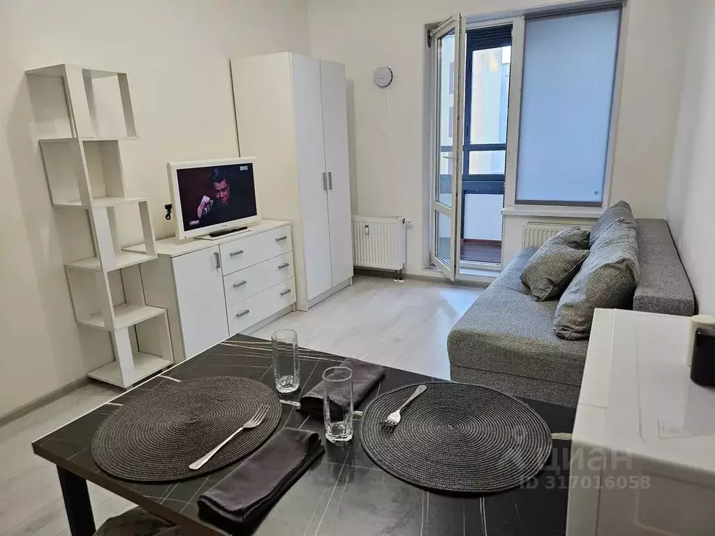 Студия Санкт-Петербург ул. Генерала Кравченко, 7к1 (25.0 м) - Фото 0