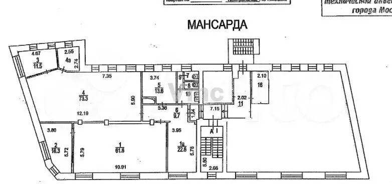 Аренда Офиса(мансарда) 242м2 - Фото 0