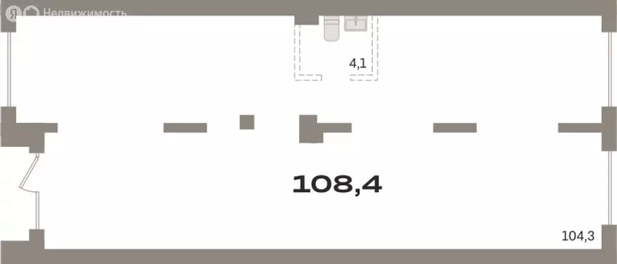 Помещение свободного назначения (108.32 м) - Фото 1
