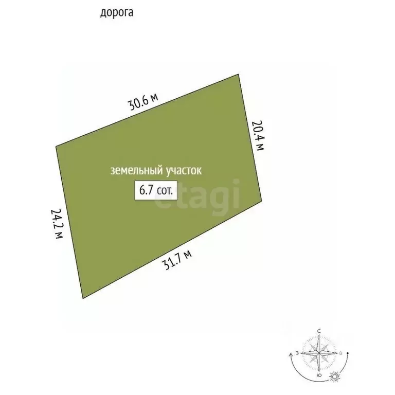 Участок в Крым, Феодосия Колос СПК, ул. Средняя (6.68 сот.) - Фото 2