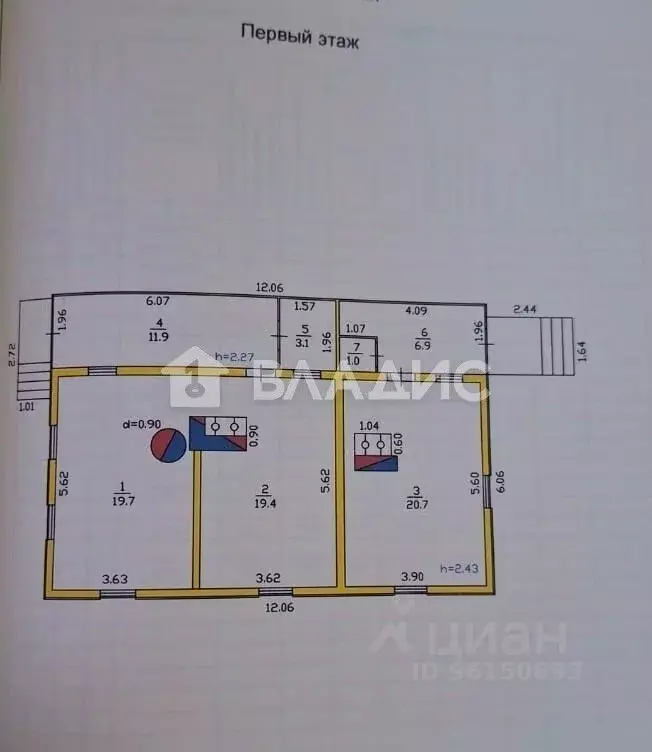 Дом в Карелия, Медвежьегорск Октябрьская ул., 8 (60 м) - Фото 1