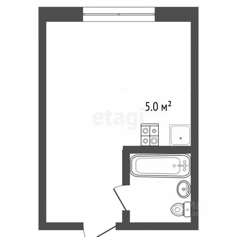 1-к кв. Кемеровская область, Кемерово Ногинская ул., 10 (23.0 м) - Фото 1