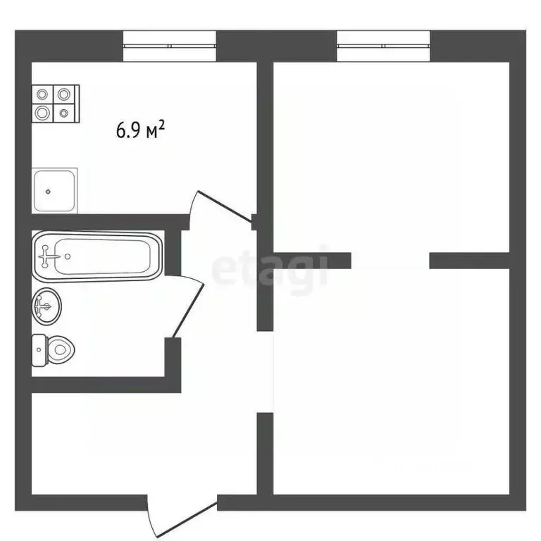 1-к кв. Московская область, Дмитровский муниципальный округ, пос. ... - Фото 1