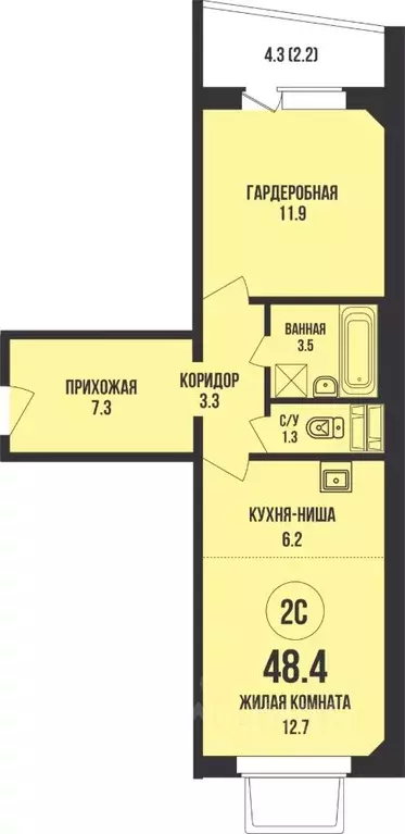 1-к кв. Новосибирская область, Новосибирск Родники мкр, Династия жилой ... - Фото 0