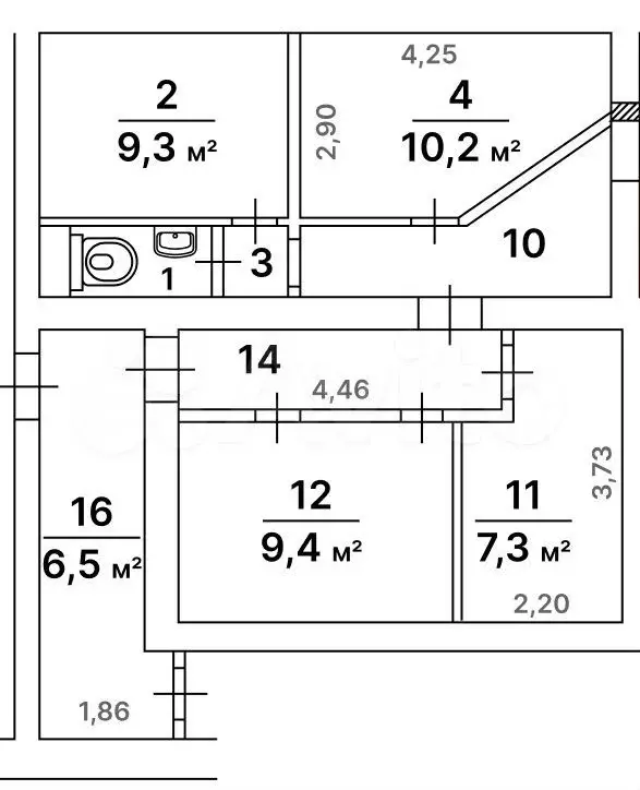 Продажа помещения 48,1м по Шверника - Фото 0