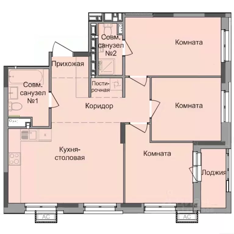 3-к кв. Удмуртия, Ижевск Северо-Западный жилрайон, 4-й мкр, Истории ... - Фото 1