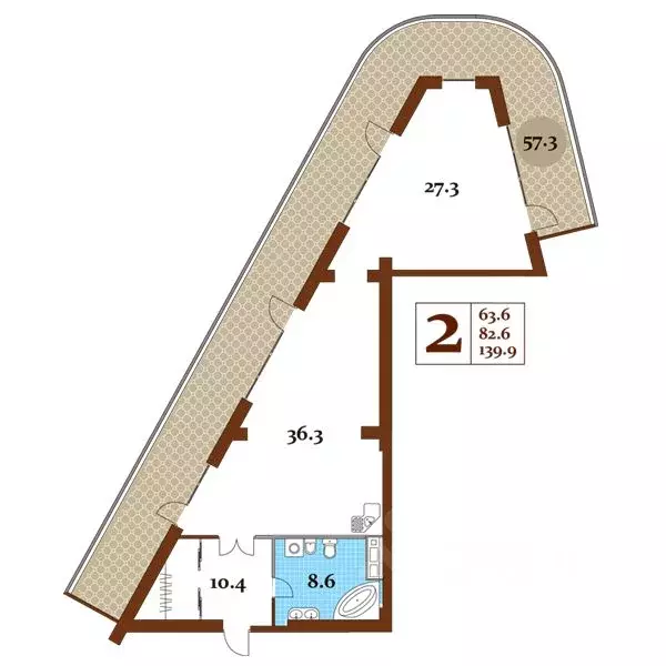 Студия Крым, Ялта муниципальный округ, Курпаты пгт Царский берег жилой ... - Фото 1