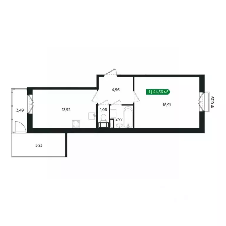 1-к кв. Ленинградская область, Сертолово Всеволожский район, ... - Фото 2