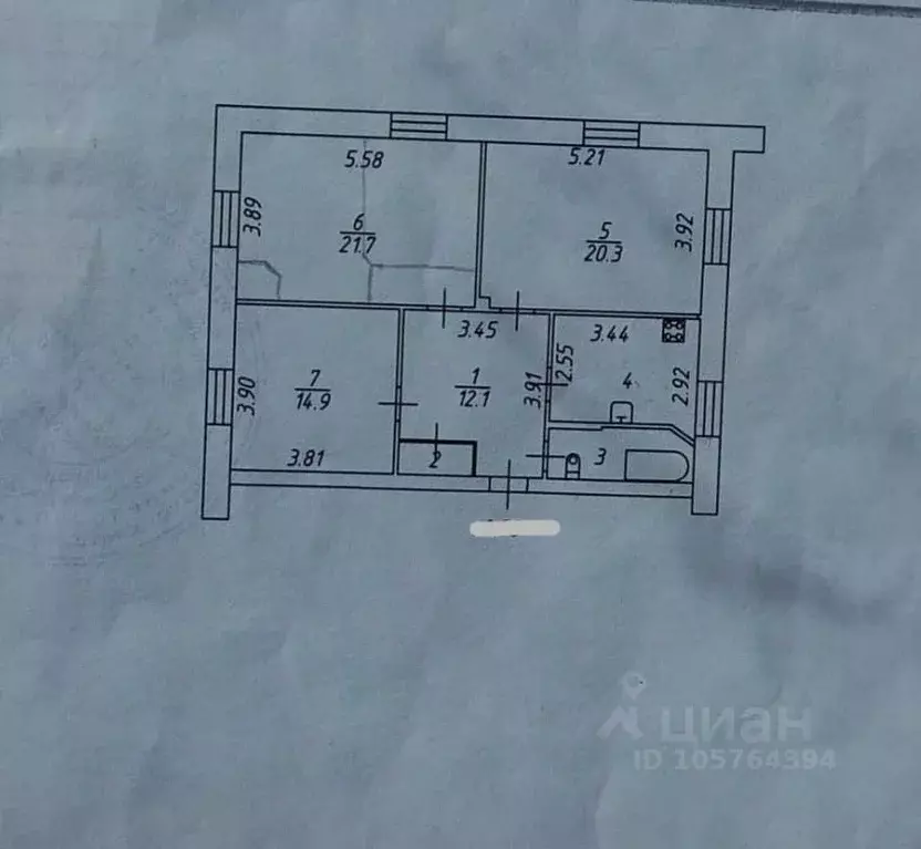 3-к кв. Владимирская область, Владимир ул. Балакирева, 43 (57.2 м) - Фото 2