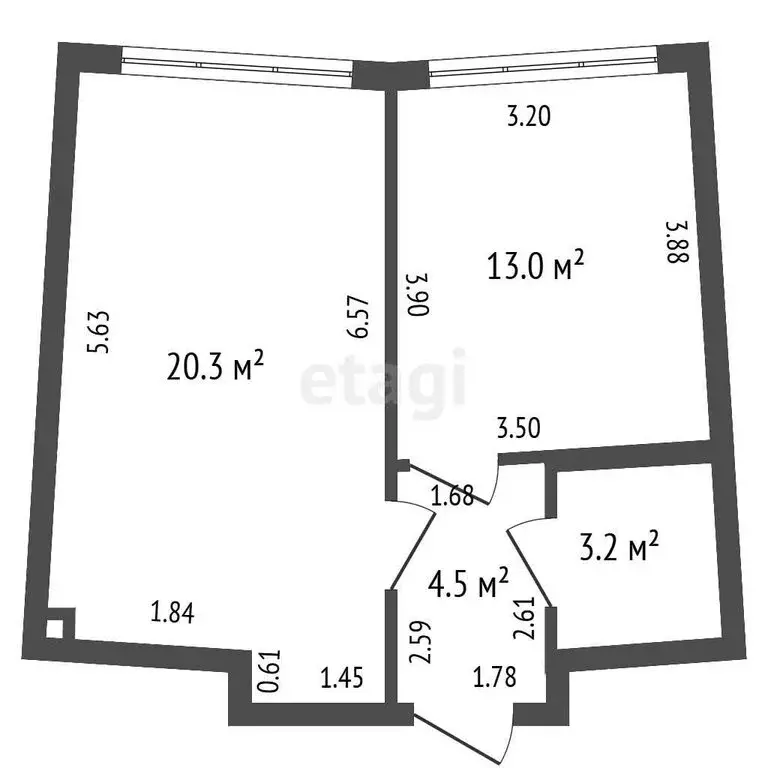 1-комнатная квартира: Санкт-Петербург, набережная Миклухо-Маклая, 3к1 ... - Фото 1