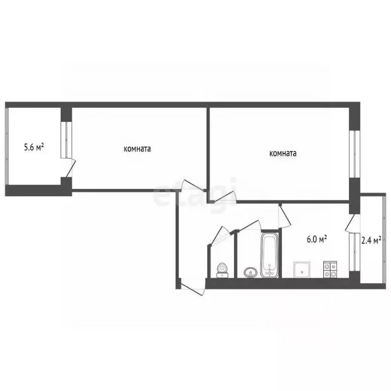 2-к кв. Краснодарский край, Геленджик городской округ, с. ... - Фото 2