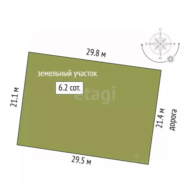 Участок в Ростовская область, Ростов-на-Дону 7-й Раскатный пер. (6.2 ... - Фото 1
