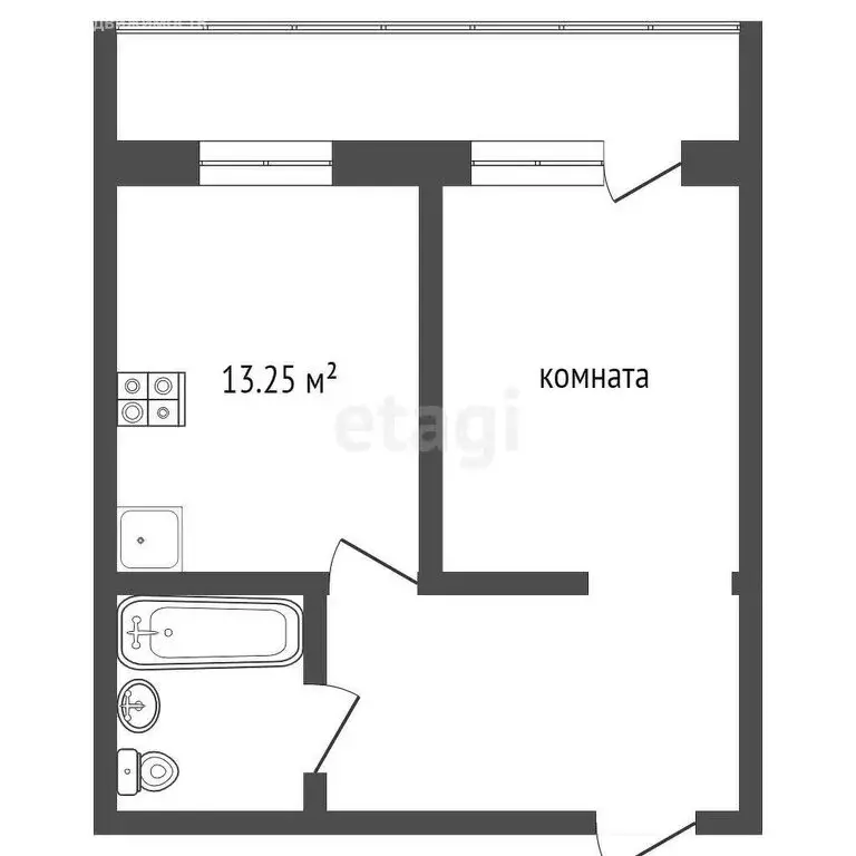 1-комнатная квартира: Пермь, Пушкарская улица, 142 (52 м) - Фото 0