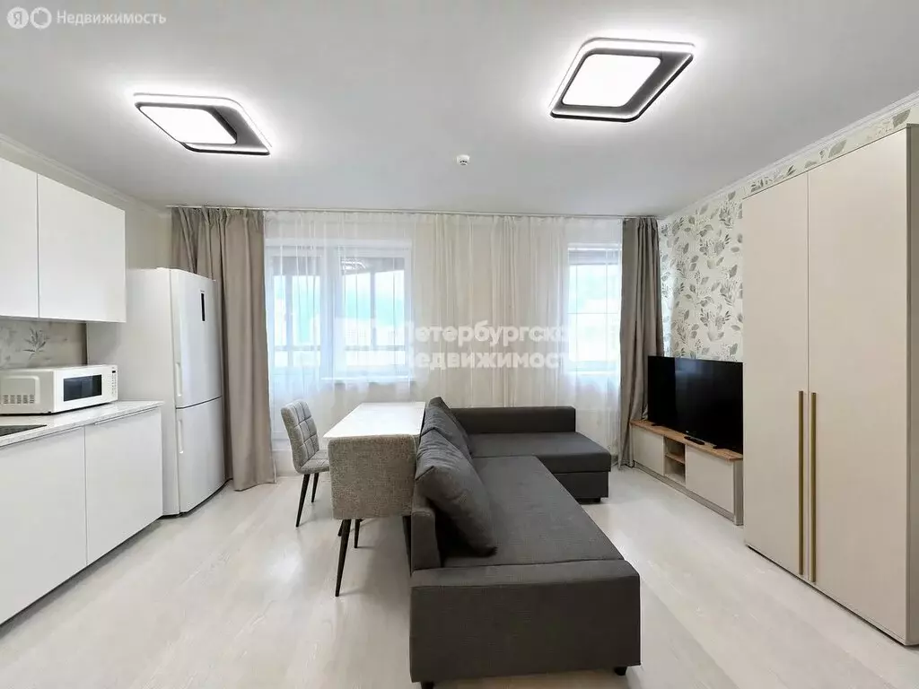 Квартира-студия: посёлок Парголово, Заречная улица, 45к2 (28.1 м) - Фото 1
