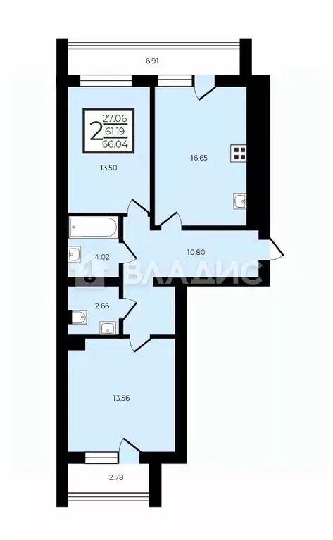 2-к кв. Владимирская область, Суздаль бул. Всполье, 39с1 (62.5 м) - Фото 2