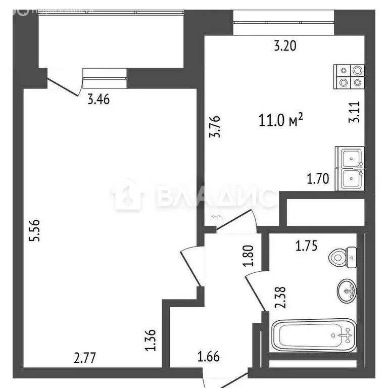1-комнатная квартира: Москва, Перовская улица, 6А (39 м) - Фото 0