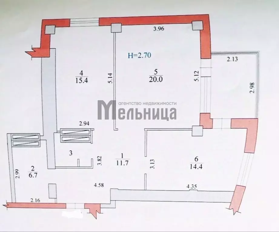 2-к кв. Волгоградская область, Волгоград Новороссийская ул., 2К (71.2 ... - Фото 1