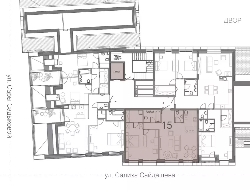 2-к кв. Татарстан, Казань ул. Сары Садыковой (79.08 м) - Фото 2