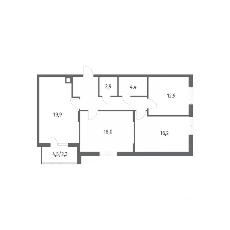 3-к кв. Калининградская область, Гурьевск ул. Имени Романа Руденко, ... - Фото 1