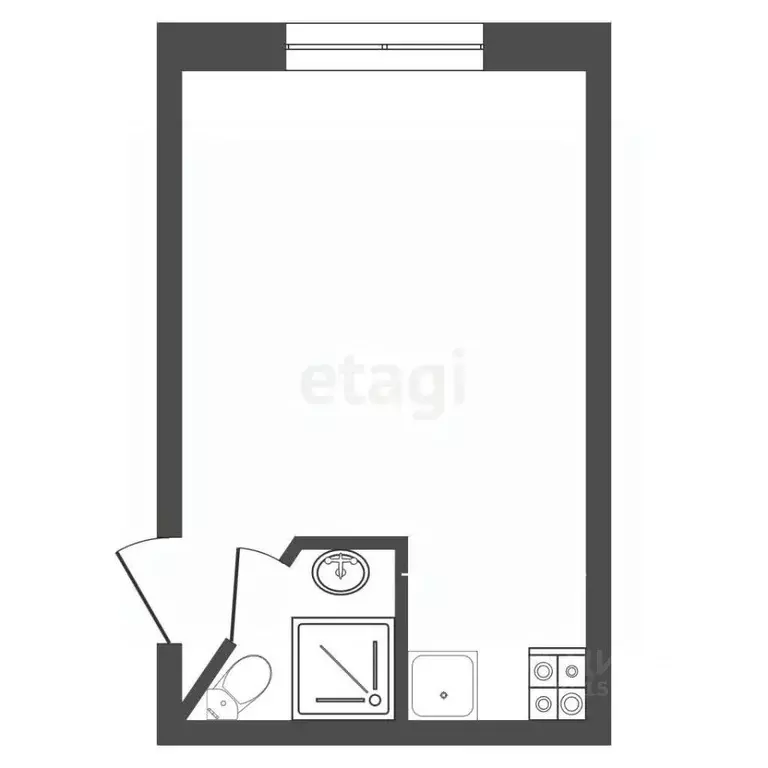 Студия Самарская область, Самара Партизанская ул., 62 (18.0 м) - Фото 2