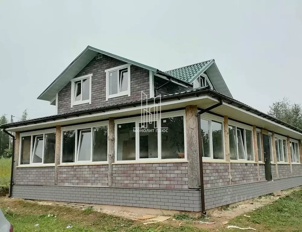 Коттедж в Ленинградская область, Лужский район, пос. Скреблово ул. 9-я ... - Фото 1