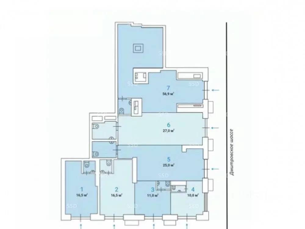 Помещение свободного назначения в Москва Дмитровское ш., вл89 (27 м) - Фото 2