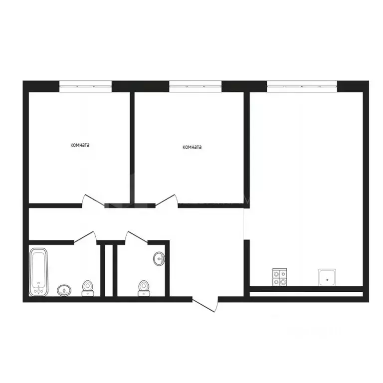 2-к кв. Тюменская область, Тюмень ул. Павла Никольского, 4 (68.0 м) - Фото 2