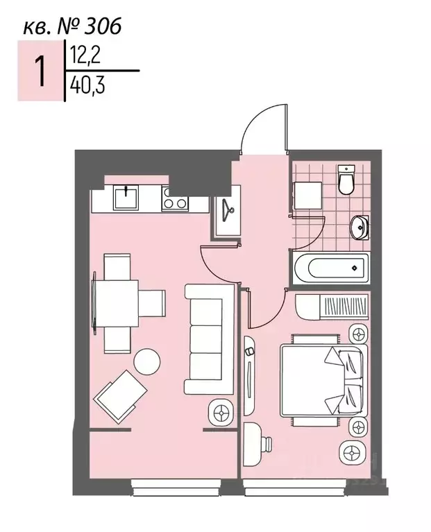 1-к кв. Нижегородская область, Нижний Новгород Спортивный мкр, ... - Фото 1