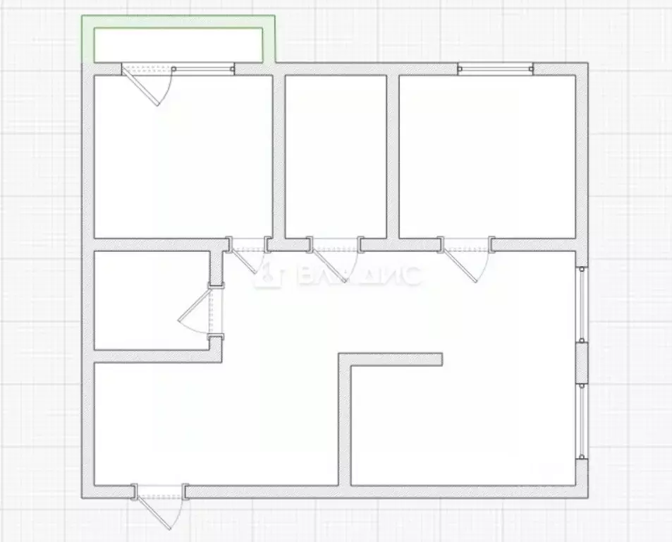 2-к кв. Пензенская область, Пенза ул. Измайлова, 60А (80.0 м) - Фото 2