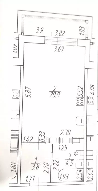 1-комнатная квартира: Мурино, проспект Авиаторов Балтики, 23к3 (29.2 ... - Фото 1