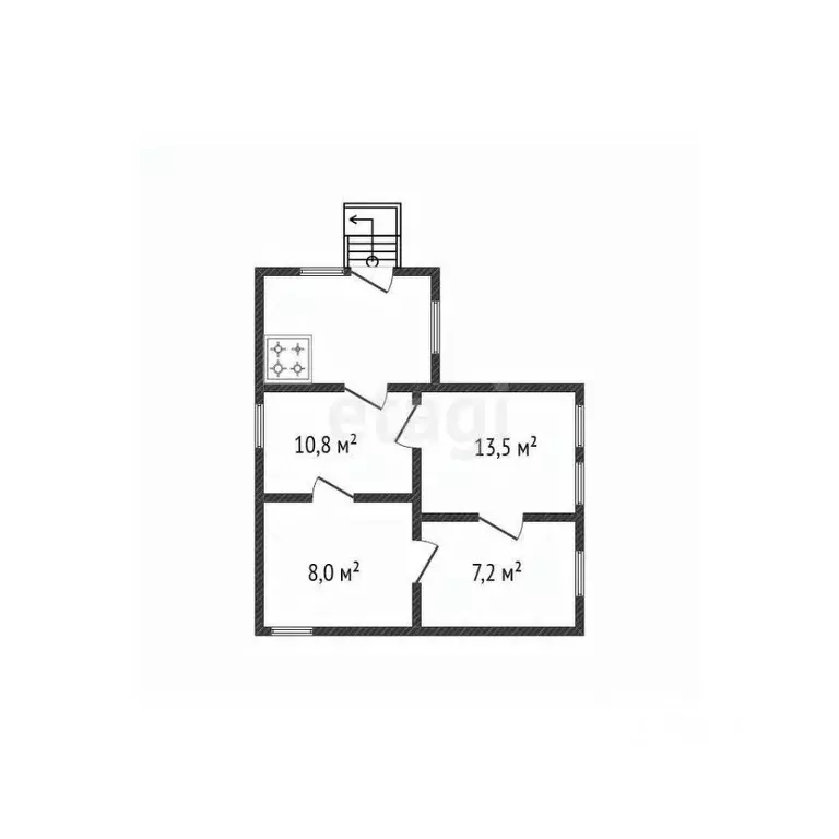 Дом в Белгородская область, Валуйки ул. Таранова, 31 (40 м) - Фото 1